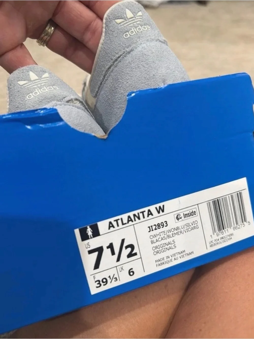 adidas Light blue & White Women's Sneakers
